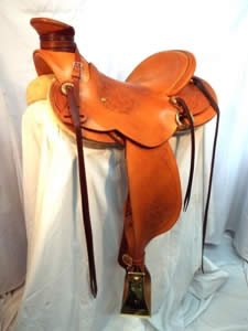 3B Visalia-style old-timer saddle