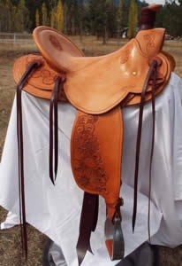 3B Visalia-style old-timer saddle