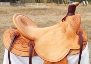 3B Visalia-style old-timer saddle