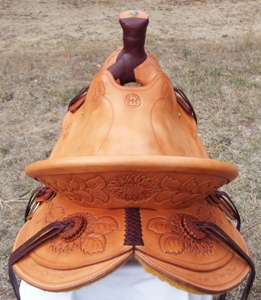 3B Visalia-style old-timer saddle with 5/8 rigging